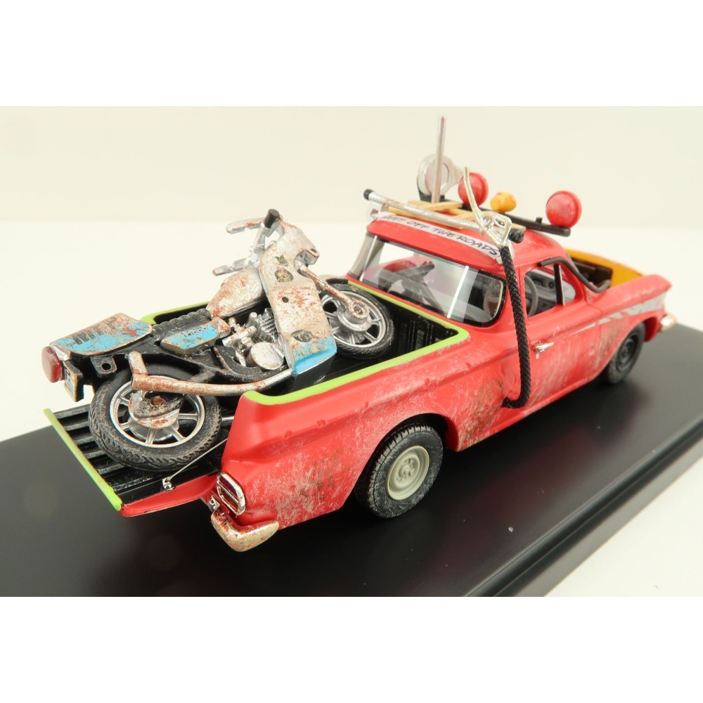 ACE Models - Holden EJ Ute Damaged with Gooses Kawasaki Bike Mad Max Resin - Scale 1:43