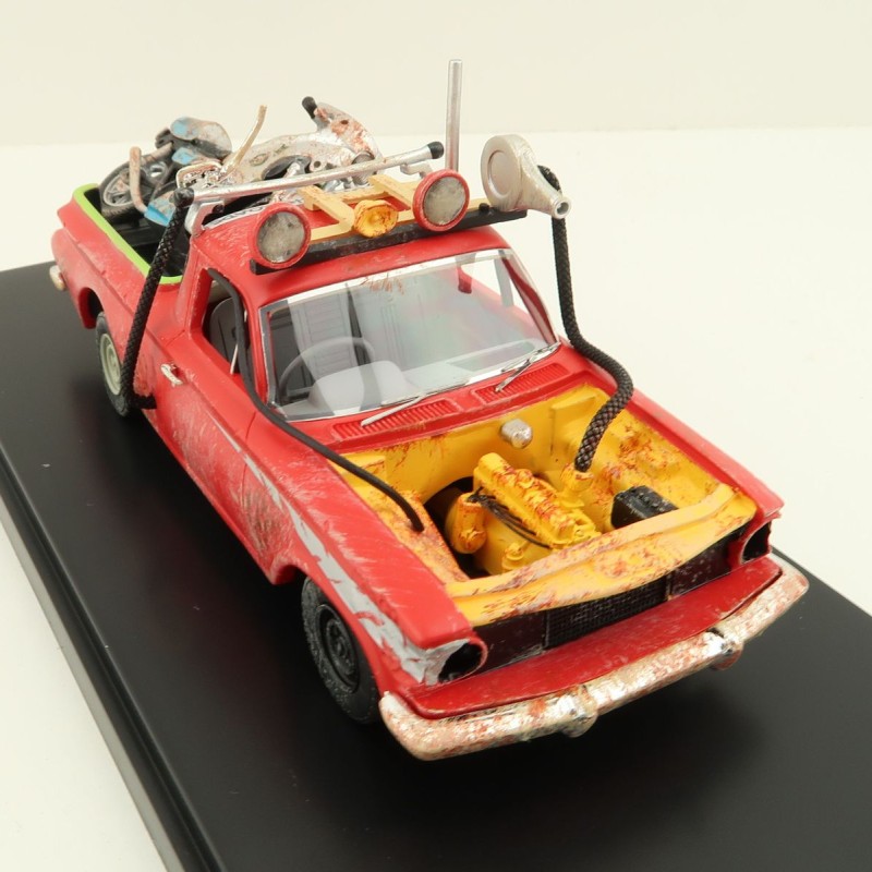 ACE Models - Holden EJ Ute Damaged with Gooses Kawasaki Bike Mad Max Resin - Scale 1:43