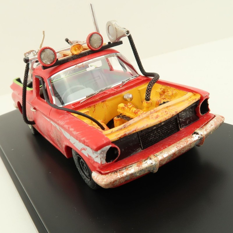ACE Models - Holden EJ Ute Damaged with Gooses Kawasaki Bike Mad Max Resin - Scale 1:43