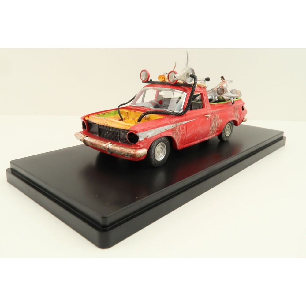 ACE Models - Holden EJ Ute Damaged with Gooses Kawasaki Bike Mad Max Resin - Scale 1:43