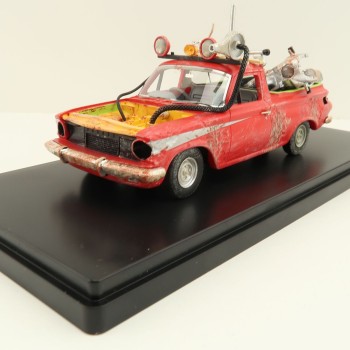 ACE Models - Holden EJ Ute Damaged with Gooses Kawasaki Bike Mad Max Resin - Scale 1:43