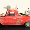 ACE Models - Holden EJ Ute Damaged with Gooses Kawasaki Bike Mad Max Resin - Scale 1:43