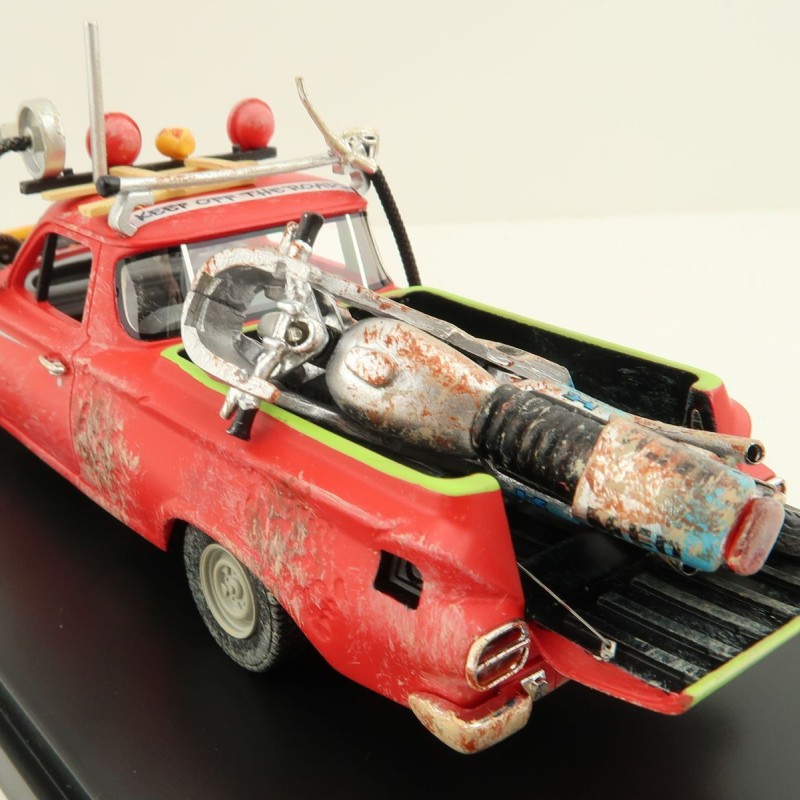 ACE Models - Holden EJ Ute Damaged with Gooses Kawasaki Bike Mad Max Resin - Scale 1:43