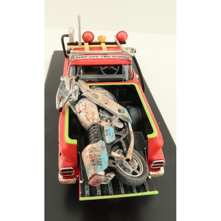 ACE Models - Holden EJ Ute Damaged with Gooses Kawasaki Bike Mad Max Resin - Scale 1:43