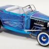 ACME A1805024 - 1932 Ford Roadster Hot Rod Blue Metallic with Flames - Scale 1:18
