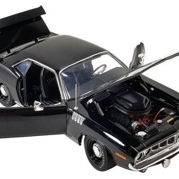 ACME A1806124 1971 Plymouth Hemi Cuda Black - Scale 1:18