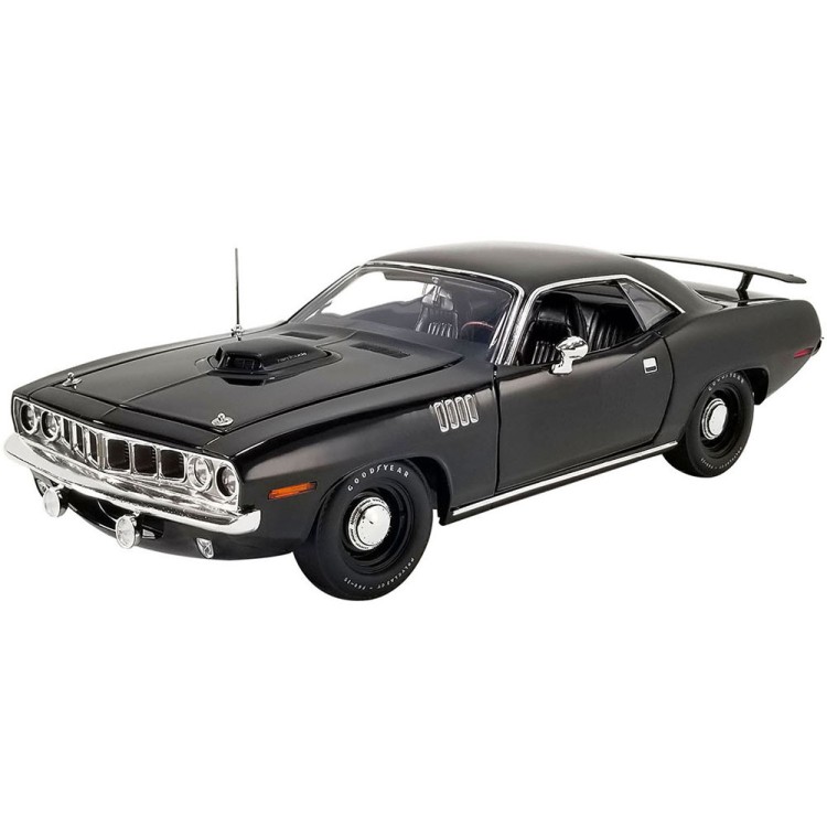 ACME A1806124 1971 Plymouth Hemi Cuda Black - Scale 1:18