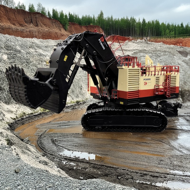 BYMO 25026-10 Komatsu PC8000-11 Electric Mining Excavator with Front Shovel Drummond - Scale 1:50