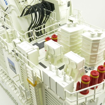 BYMO 25026/9 Komatsu PC8000-11 Diesel Mining Excavator with Front Shovel White  New 2022 - Scale 1:50