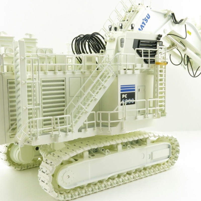 BYMO 25026/9 Komatsu PC8000-11 Diesel Mining Excavator with Front Shovel White  New 2022 - Scale 1:50
