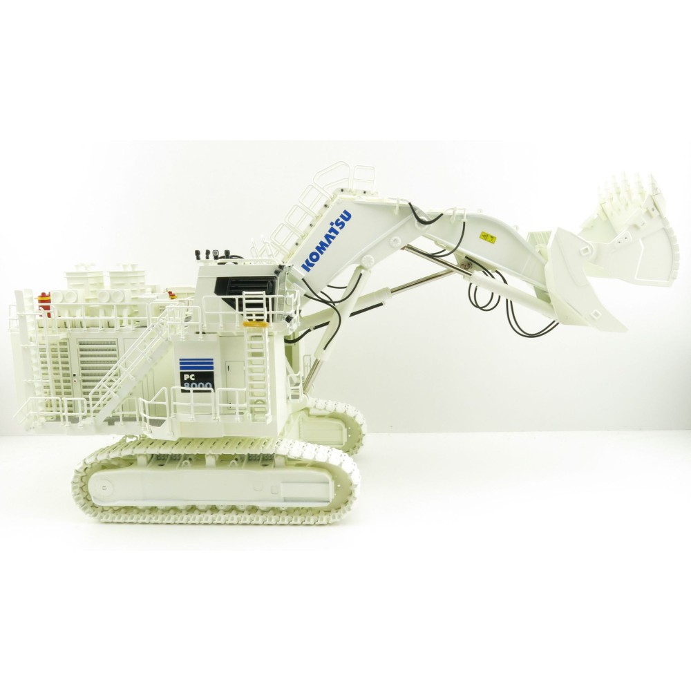 BYMO 25026/9 Komatsu PC8000-11 Diesel Mining Excavator with Front Shovel White  New 2022 - Scale 1:50
