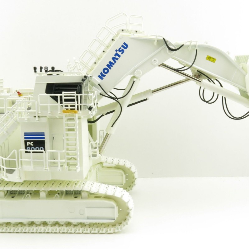 BYMO 25026/9 Komatsu PC8000-11 Diesel Mining Excavator with Front Shovel White  New 2022 - Scale 1:50