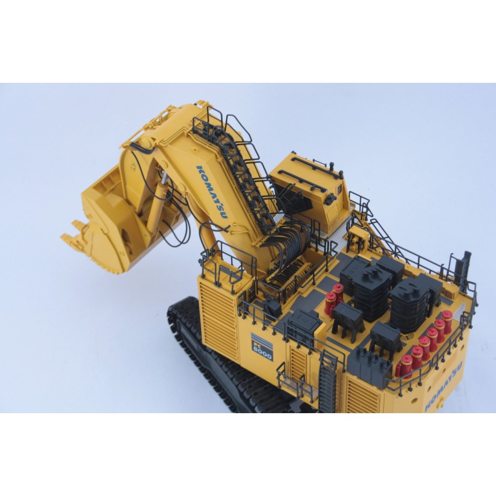 BYMO 25026/8 Komatsu PC8000-11 Diesel Mining Excavator with Front Shovel Yellow New 2022 - Scale 1:50