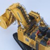 BYMO 25026/8 Komatsu PC8000-11 Diesel Mining Excavator with Front Shovel Yellow New 2022 - Scale 1:50