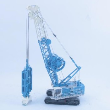 BYMO 25027/6 BAUER Cable Crane MC96 with DHG-V Pile Grab - Malcom - Scale 1:50