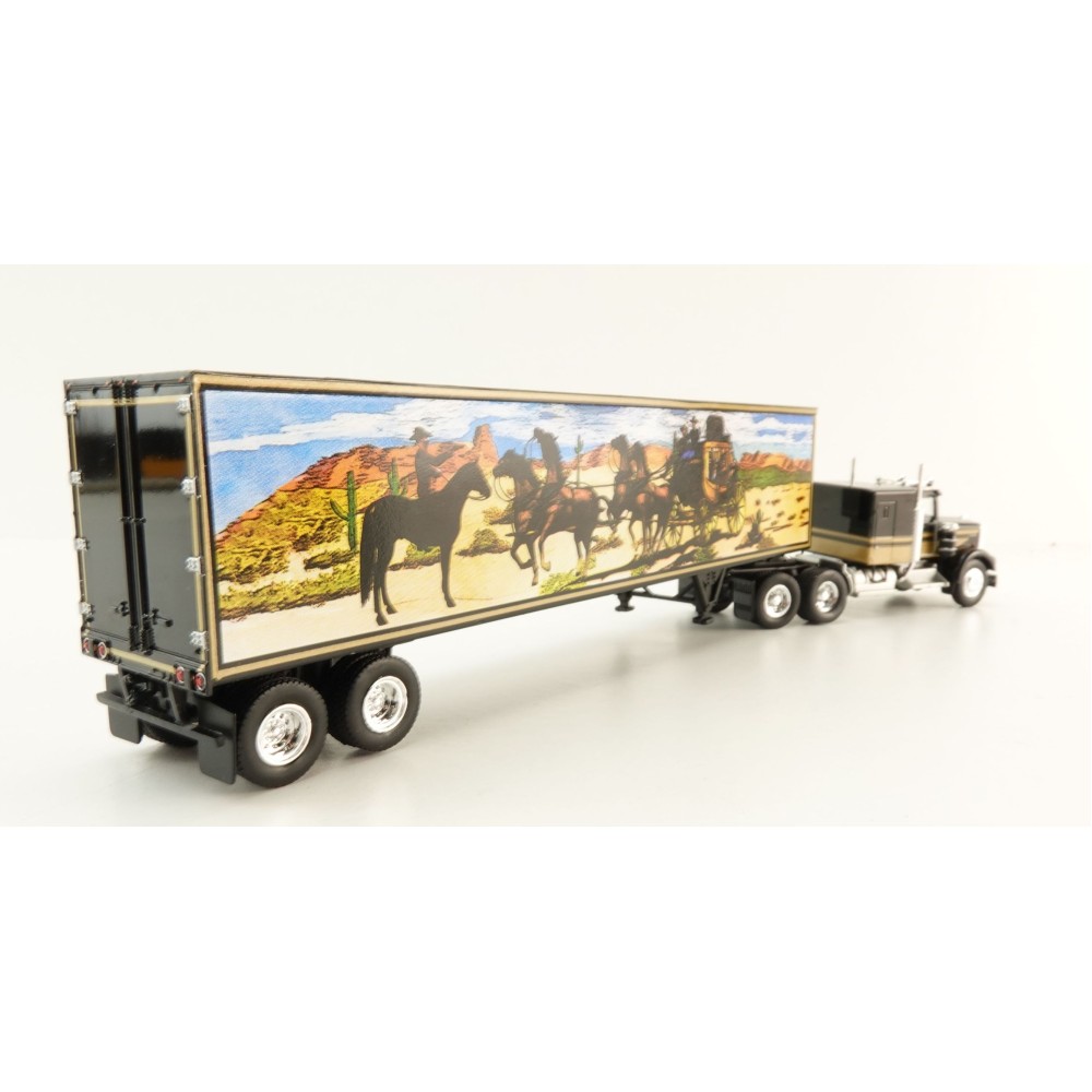 Brekina 86255 - Kenworth W925 6x4 Truck with Box Trailer Smokey and the Bandit - Scale 1:87