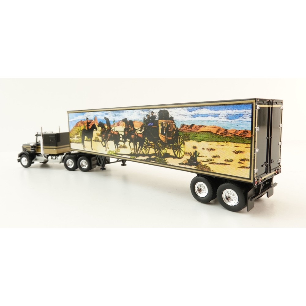 Brekina 86255 - Kenworth W925 6x4 Truck with Box Trailer Smokey and the Bandit - Scale 1:87