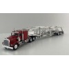 Brekina 86262 - Kenworth W900 6x4 Truck with Semi Car Transporter Trailer - Scale 1:87