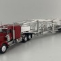 Brekina 86262 - Kenworth W900 6x4 Truck with Semi Car Transporter Trailer - Scale 1:87