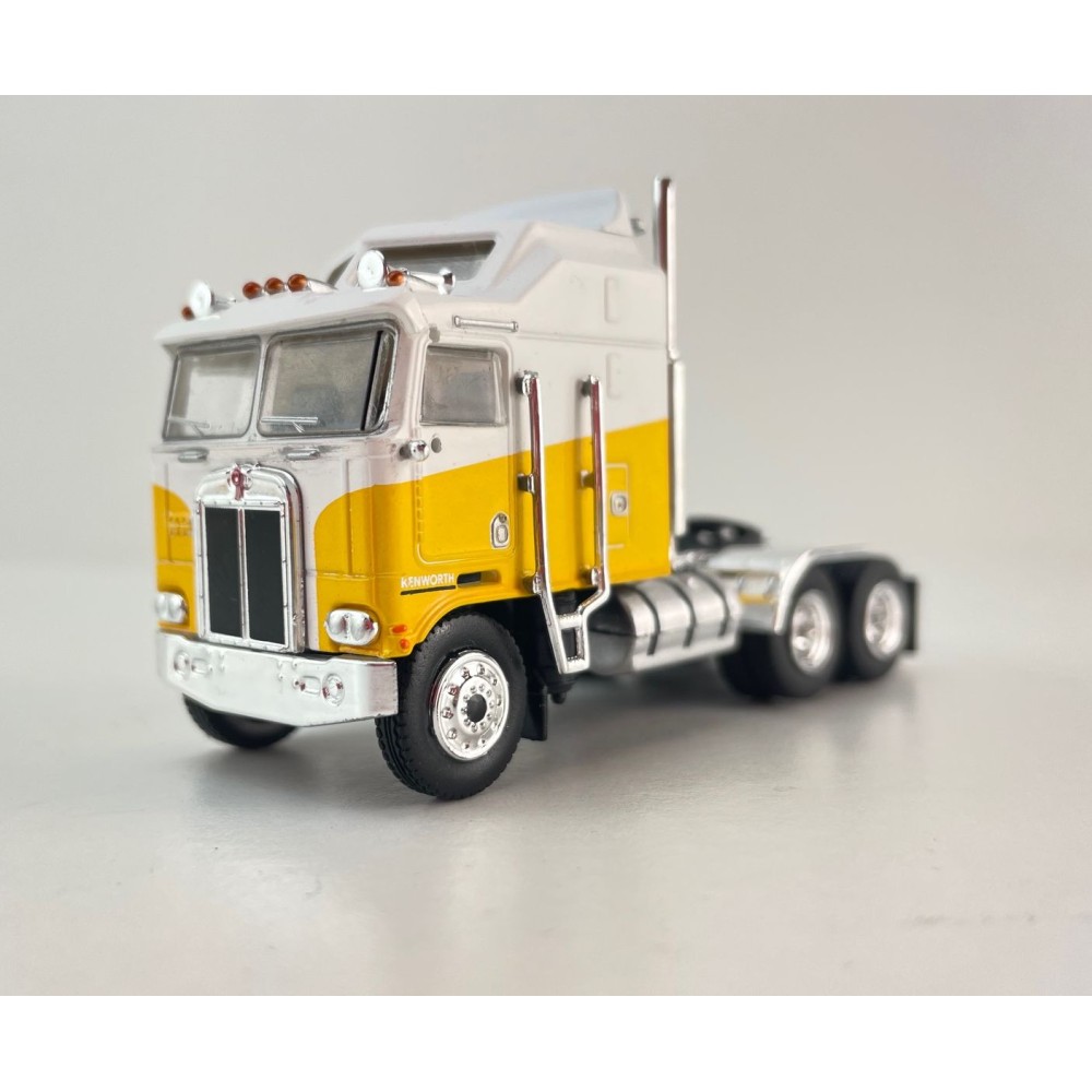 Brekina - Kenworth K 100 Aerodyne 6x4 Prime Mover Yellow / White - Scale 1:87