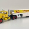 Brekina - Peterbilt 281 Prime Mover with Tank Trailer - Shell - Scale 1:87