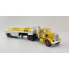 Brekina - Peterbilt 281 Prime Mover with Tank Trailer - Shell - Scale 1:87
