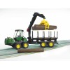 Bruder 02133 - John Deere 1210E Forwarder With 4 Trunks and Grab - Scale 1:16