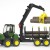 Bruder 02133 - John Deere 1210E Forwarder With 4 Trunks and Grab - Scale 1:16