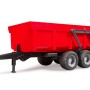 Bruder 02211 - Tipping Trailer Dual Axle with Auto Tailgate Red - Scale 1:16