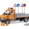 Bruder 02537 - Mercedes Benz Sprinter Municipal Vehicle with Driver and Accessories - Scale 1:16
