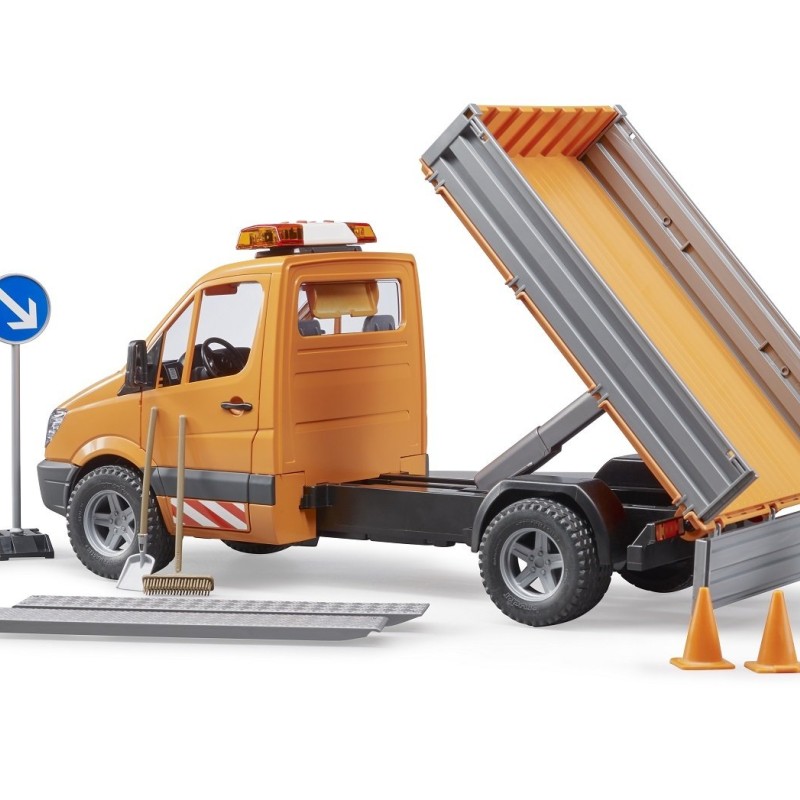 Bruder 02537 - Mercedes Benz Sprinter Municipal Vehicle with Driver and Accessories - Scale 1:16