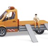 Bruder 02537 - Mercedes Benz Sprinter Municipal Vehicle with Driver and Accessories - Scale 1:16