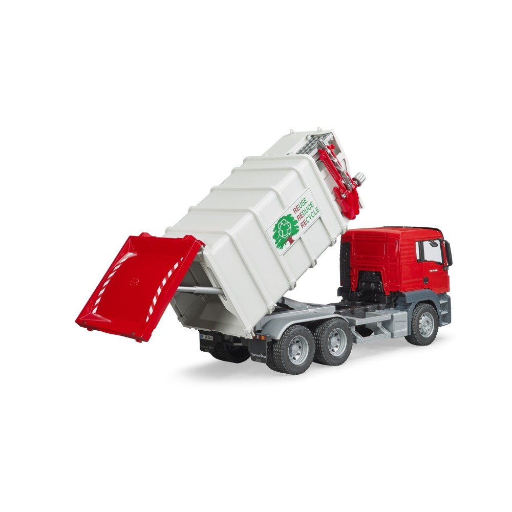 Bruder 03761 - MAN TGS Side Loading Garbage Truck - Scale 1:16 