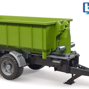 Bruder 02035 - Hook Lift Trailer for Tractors & Roll off Container - Scale 1:16