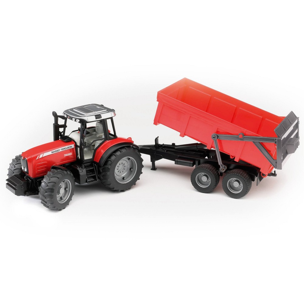 Bruder 02045 - Massey Ferguson 7480 Tractor with Tipping Trailer - Scale 1:16