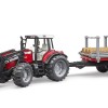 Bruder 02046 - Massey Ferguson 7480 Tractor with Tipping Trailer - Scale 1:16