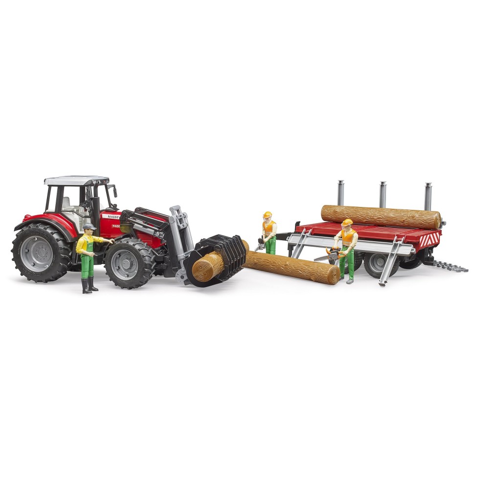 Bruder 02046 - Massey Ferguson 7480 Tractor with Tipping Trailer - Scale 1:16