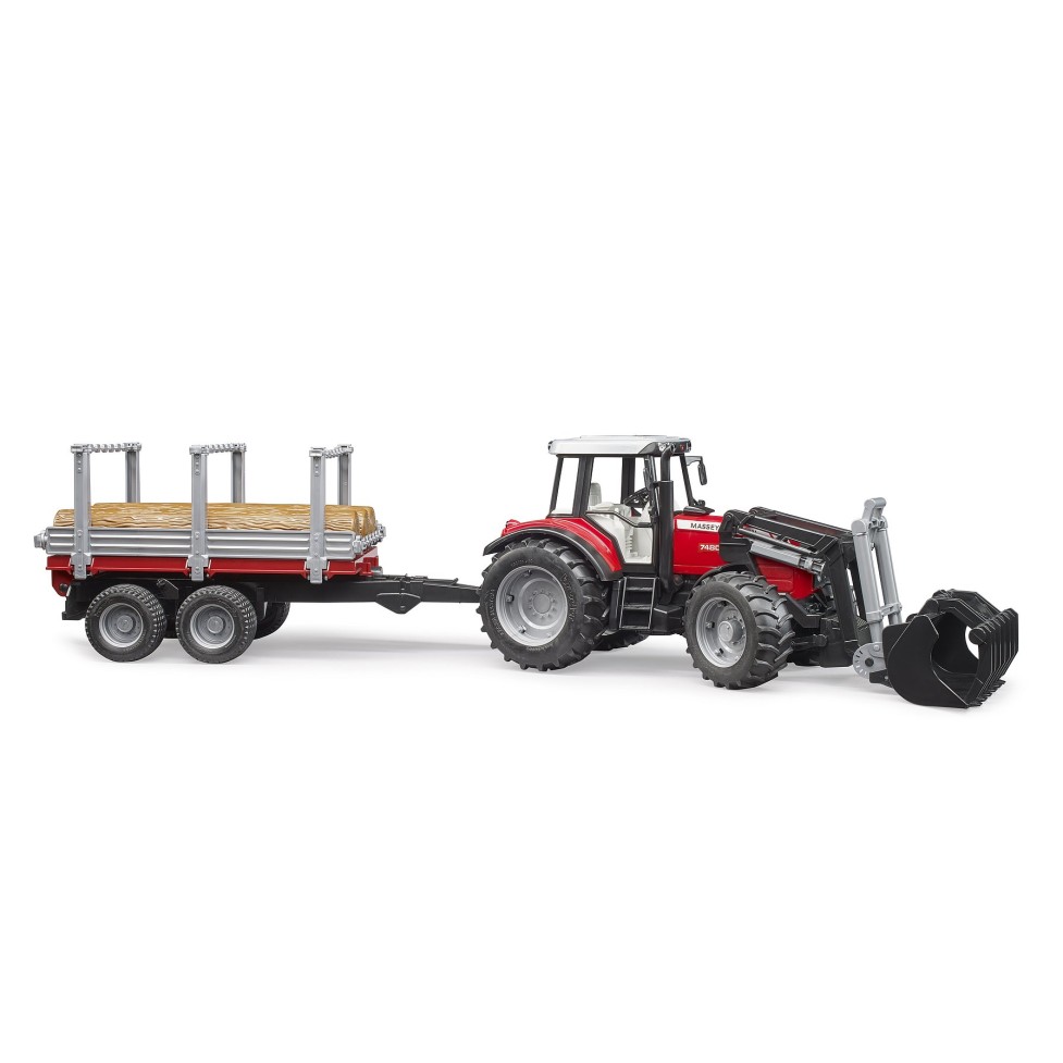 Bruder 02046 - Massey Ferguson 7480 Tractor with Tipping Trailer - Scale 1:16