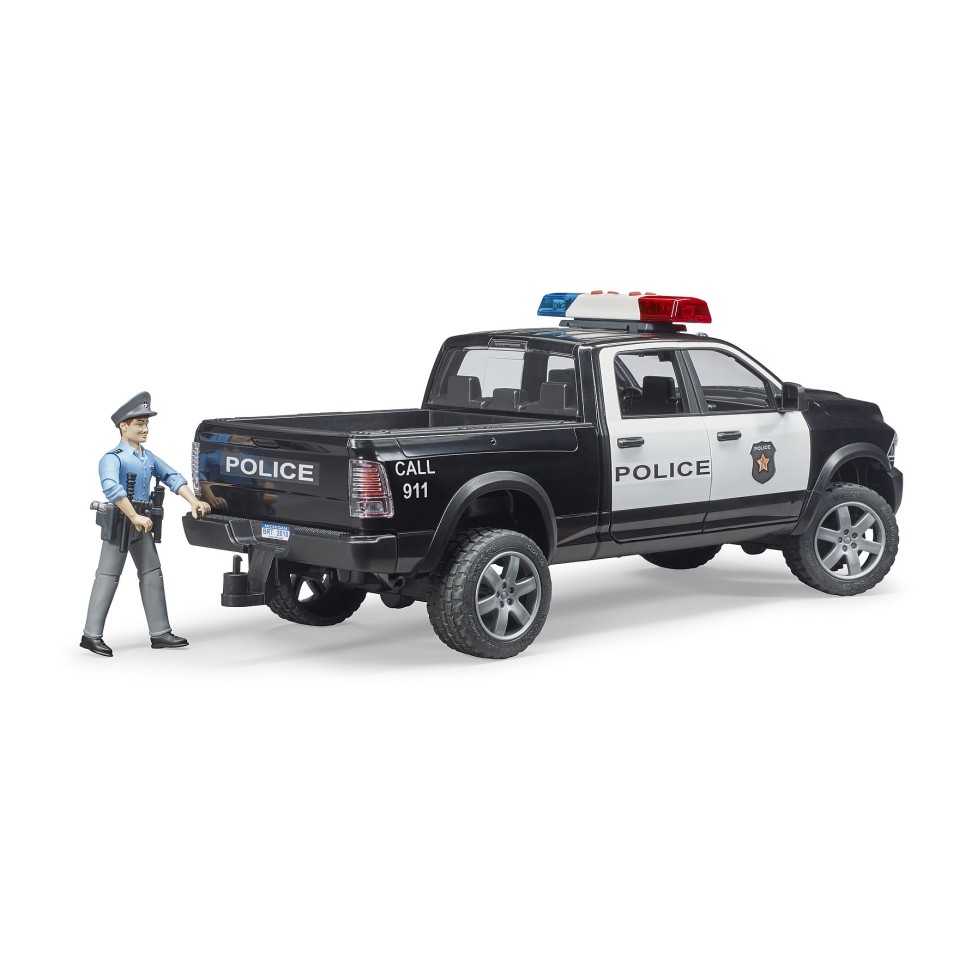 Bruder 02505 - RAM 2500 Police Pick-Up Truck with Police Man - 1:16 Scale