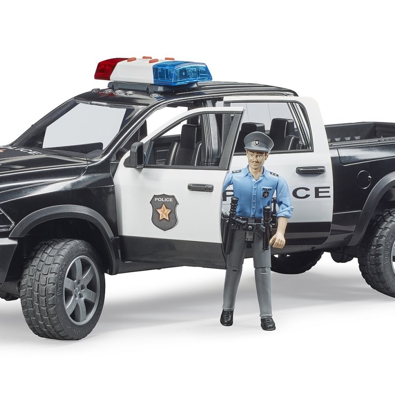 Bruder 02505 - RAM 2500 Police Pick-Up Truck with Police Man - 1:16 Scale