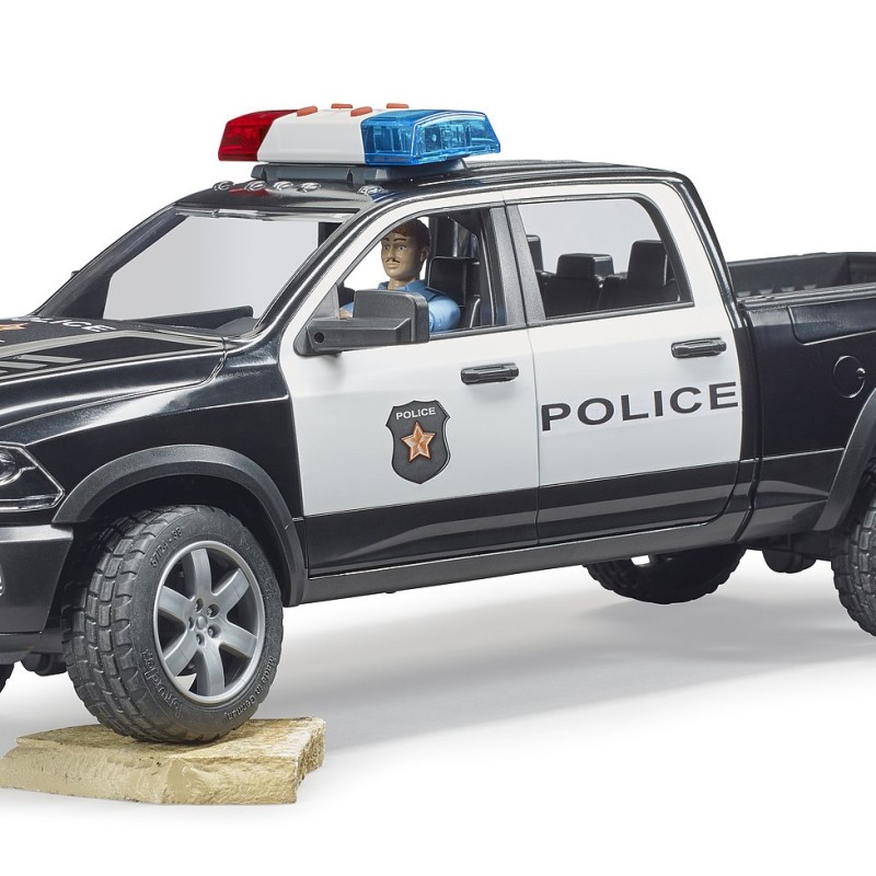 Bruder 02505 - RAM 2500 Police Pick-Up Truck with Police Man - 1:16 Scale