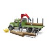 Bruder 02824 - MACK Granite Timber truck with loading crane and 3 trunks - Scale 1:16