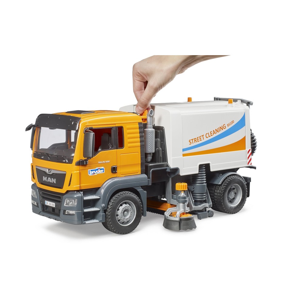 Bruder 03780 - MAN TGS Street Sweeper Truck - Scale 1:16