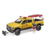 Bruder 02506 - RAM 2500 Wagon Lifeguard with Figure, Stand Up Paddle Board - Scale 1:16