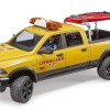 Bruder 02506 - RAM 2500 Wagon Lifeguard with Figure, Stand Up Paddle Board - Scale 1:16