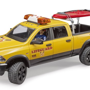 Bruder 02506 - RAM 2500 Wagon Lifeguard with Figure, Stand Up Paddle Board - Scale 1:16