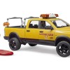 Bruder 02506 - RAM 2500 Wagon Lifeguard with Figure, Stand Up Paddle Board - Scale 1:16