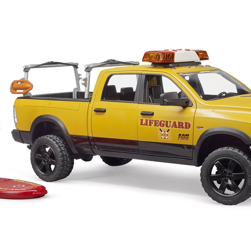 Bruder 02506 - RAM 2500 Wagon Lifeguard with Figure, Stand Up Paddle Board - Scale 1:16