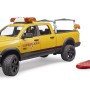 Bruder 02506 - RAM 2500 Wagon Lifeguard with Figure, Stand Up Paddle Board - Scale 1:16