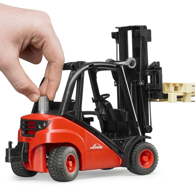 Bruder 02511 - Linde Fork Lift H30D with 2 pallets - Scale 1:16